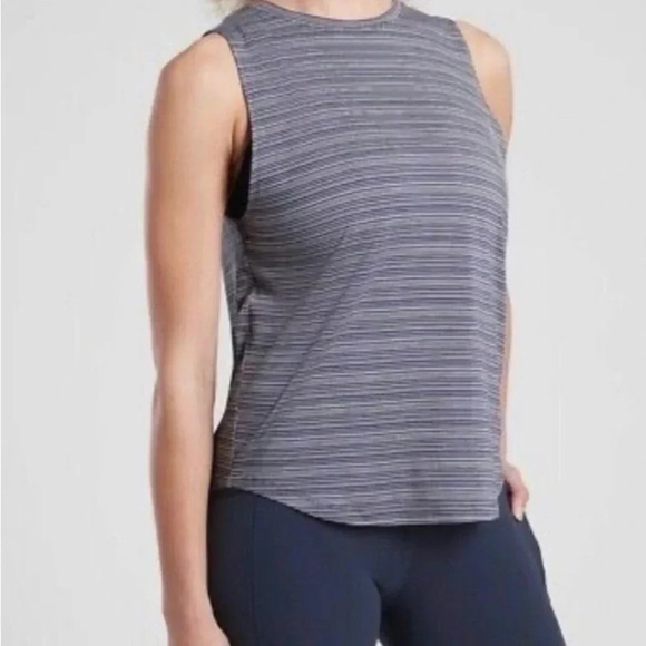 Athleta Cloudlight Striped Muscle Tank - Picture 3 of 3